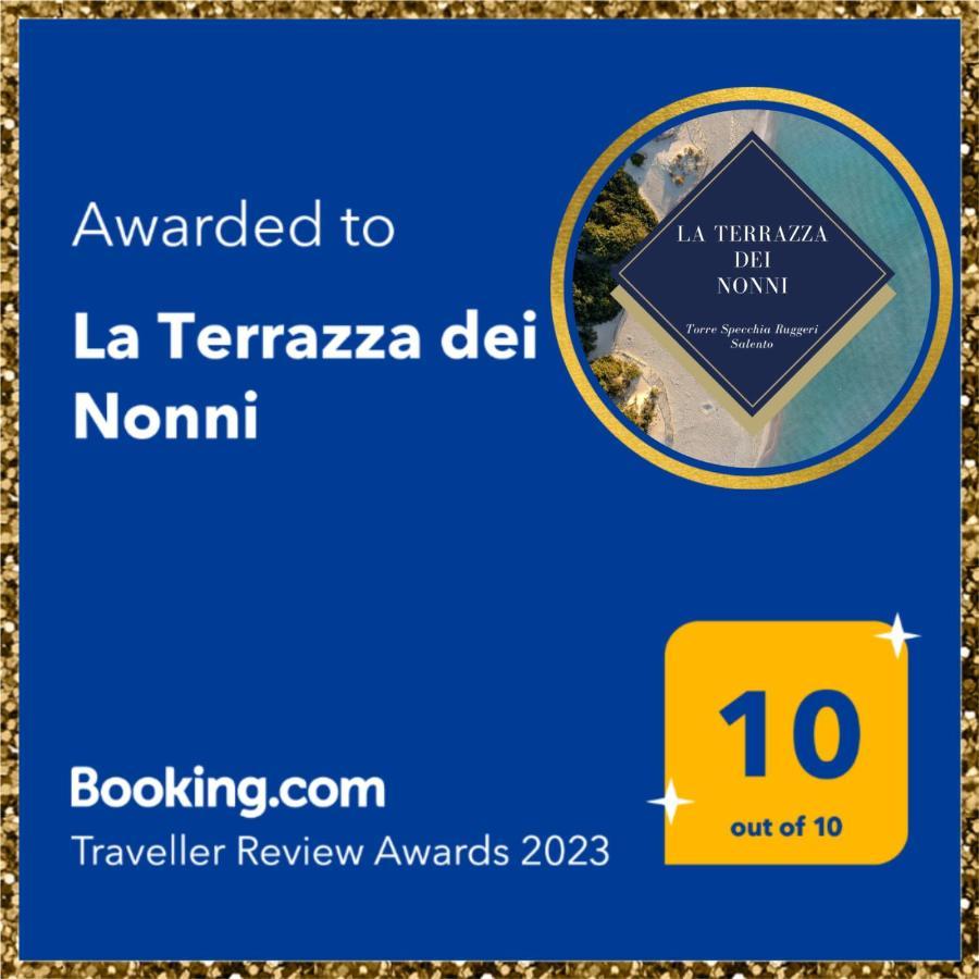 La Terrazza Dei Nonni Apartamento Torre Specchia Ruggeri Exterior foto