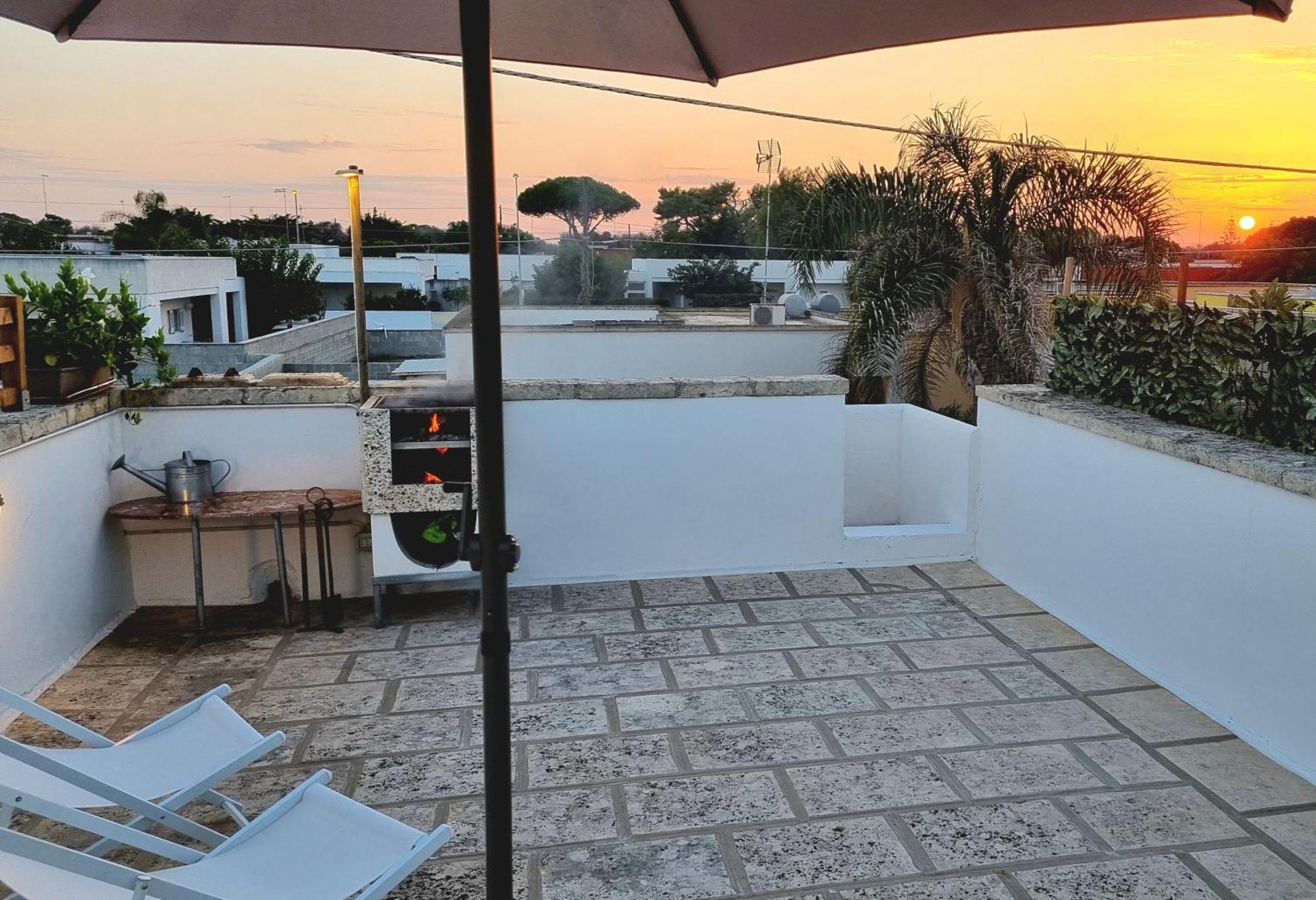 La Terrazza Dei Nonni Apartamento Torre Specchia Ruggeri Exterior foto