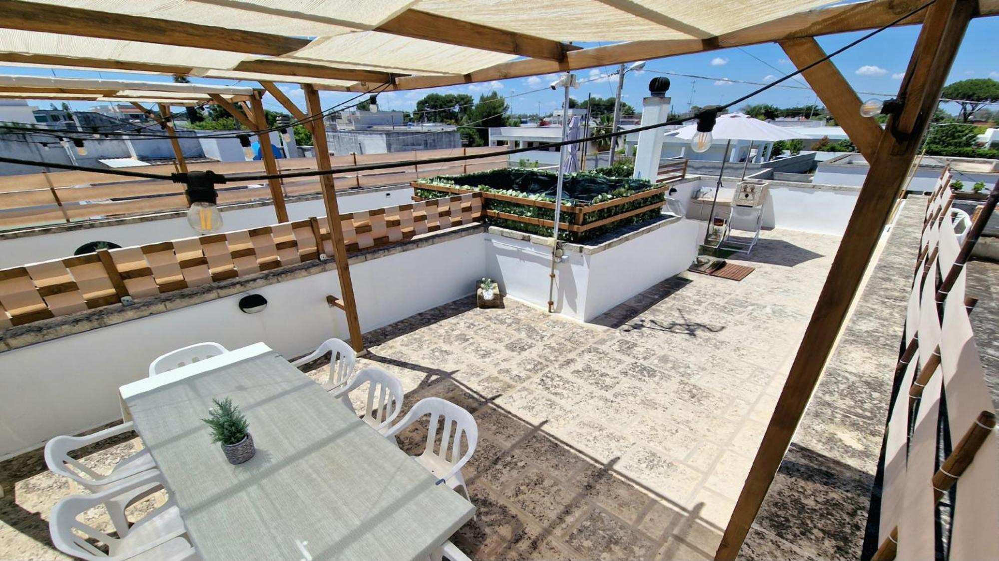 La Terrazza Dei Nonni Apartamento Torre Specchia Ruggeri Exterior foto
